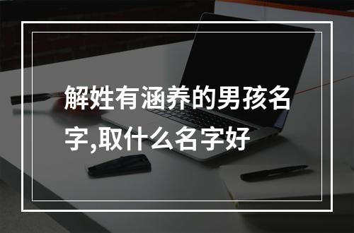 解姓有涵养的男孩名字,取什么名字好