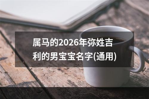 属马的2026年弥姓吉利的男宝宝名字(通用)