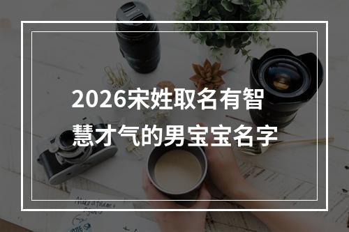 2026宋姓取名有智慧才气的男宝宝名字