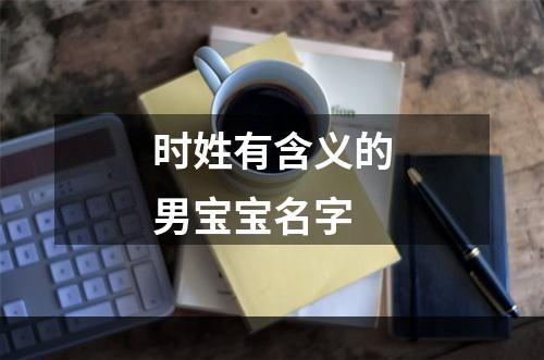 时姓有含义的男宝宝名字