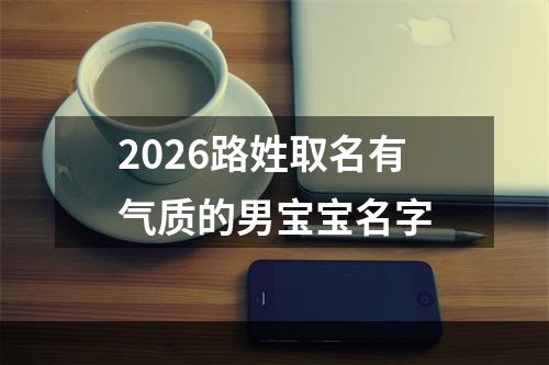 2026路姓取名有气质的男宝宝名字
