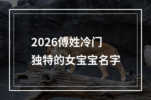 2026傅姓冷门独特的女宝宝名字