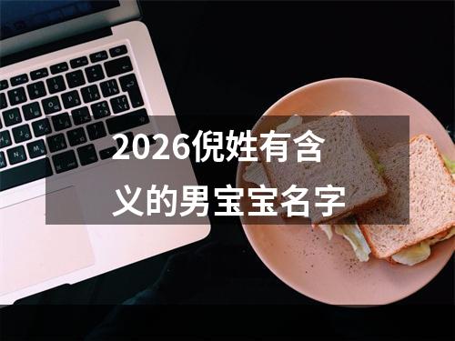 2026倪姓有含义的男宝宝名字