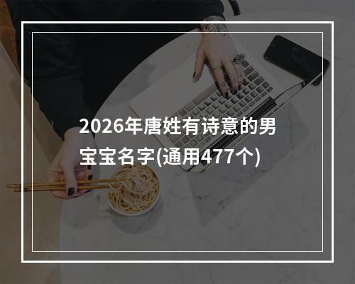 2026年唐姓有诗意的男宝宝名字(通用477个)
