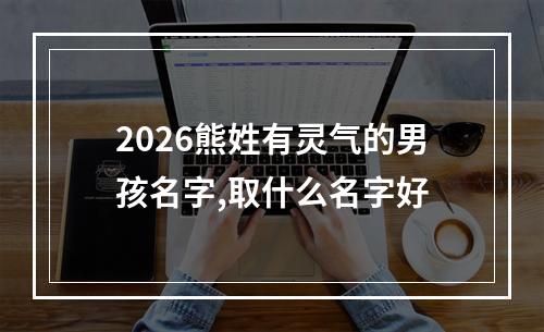 2026熊姓有灵气的男孩名字,取什么名字好