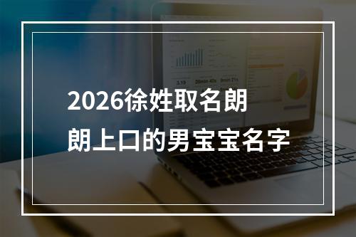 2026徐姓取名朗朗上口的男宝宝名字